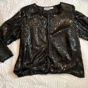 Vintage Stenay All Over Sequined Jacket with Full Lining